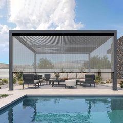 Kincmo Motorized Outdoor Shades 1%/3%/5% Openness