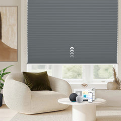 Kincmo 100% Blackout Motorized Double-Cell Cellular Shades