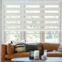 Kincmo Motorized Zebra Shades 90% Blackout - Flow