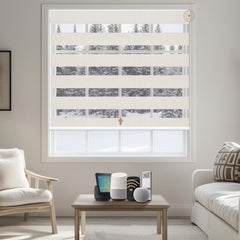 Kincmo Motorized Zebra Shades 100% Blackout - Gentle