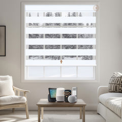 Kincmo Motorized Zebra Shades 100% Blackout - Gentle