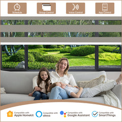 Kincmo Motorized Zebra Shades 95% Blackout - Gabriel