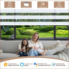 Kincmo Motorized Zebra Shades 70% Blackout - Galaxy