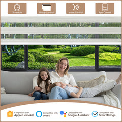 Kincmo Motorized Zebra Shades 90% Blackout - Flow