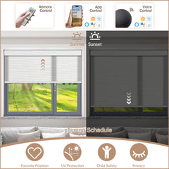 Kincmo Motorized Light Filtering Roller Shades 75% Blackout - Dreamy