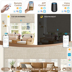 Kincmo Motorized Roller Shades 100% Blackout - Aurora