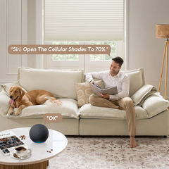 Kincmo 100% Blackout Motorized Cellular Shades