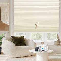 Kincmo 100% Blackout Motorized Double-Cell Cellular Shades