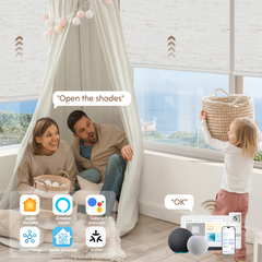 Kincmo 100% Blackout Motorized Roller Shades - All Series