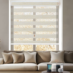 Kincmo Motorized Zebra Shades 70% Blackout - Galaxy