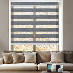 Kincmo Motorized Zebra Shades 70% Blackout - Galaxy