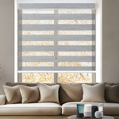 Kincmo Motorized Zebra Shades 70% Blackout - Galaxy