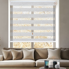 Kincmo Motorized Zebra Shades 70% Blackout - Galaxy