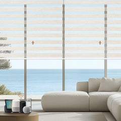 Kincmo Motorized Zebra Shades 60%/75% Blackout - Monet