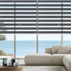 Kincmo Motorized Zebra Shades 60%/75% Blackout - Monet