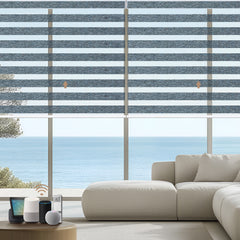 Kincmo Motorized Zebra Shades 60%/75% Blackout - Monet