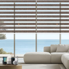 Kincmo Motorized Zebra Shades 60%/75% Blackout - Monet