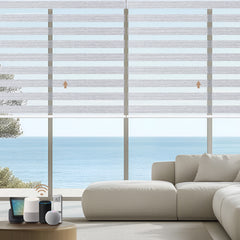 Kincmo Motorized Zebra Shades 60%/75% Blackout - Monet