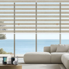 Kincmo Motorized Zebra Shades 60%/75% Blackout - Monet