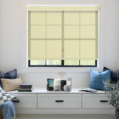 Kincmo Motorized Light Filtering Roller Shades 75% Blackout - Meridian