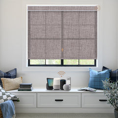 Kincmo Motorized Light Filtering Roller Shades 75% Blackout - Meridian