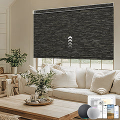 Kincmo Motorized Roller Shades 100% Blackout - Aqua Waves