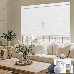 Kincmo Motorized Roller Shades 100% Blackout - Aqua Waves