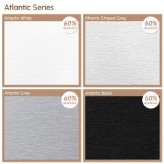 Kincmo Motorized Light Filtering Roller Shades 60% Blackout - Atlantic