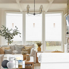 Kincmo No Drill Motorized Roller Shades 100% Blackout - Aurora