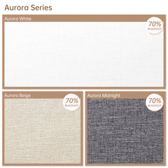Kincmo Motorized Light Filtering Roller Shades 70% Blackout - Aurora