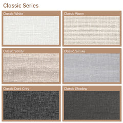 Kincmo No Drill Motorized Roller Shades 100% Blackout - Classic