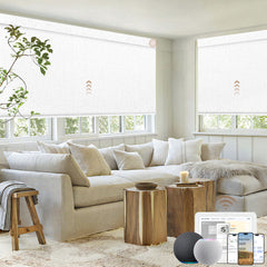 Kincmo 100% Blackout Motorized Roller Shades - All Colors