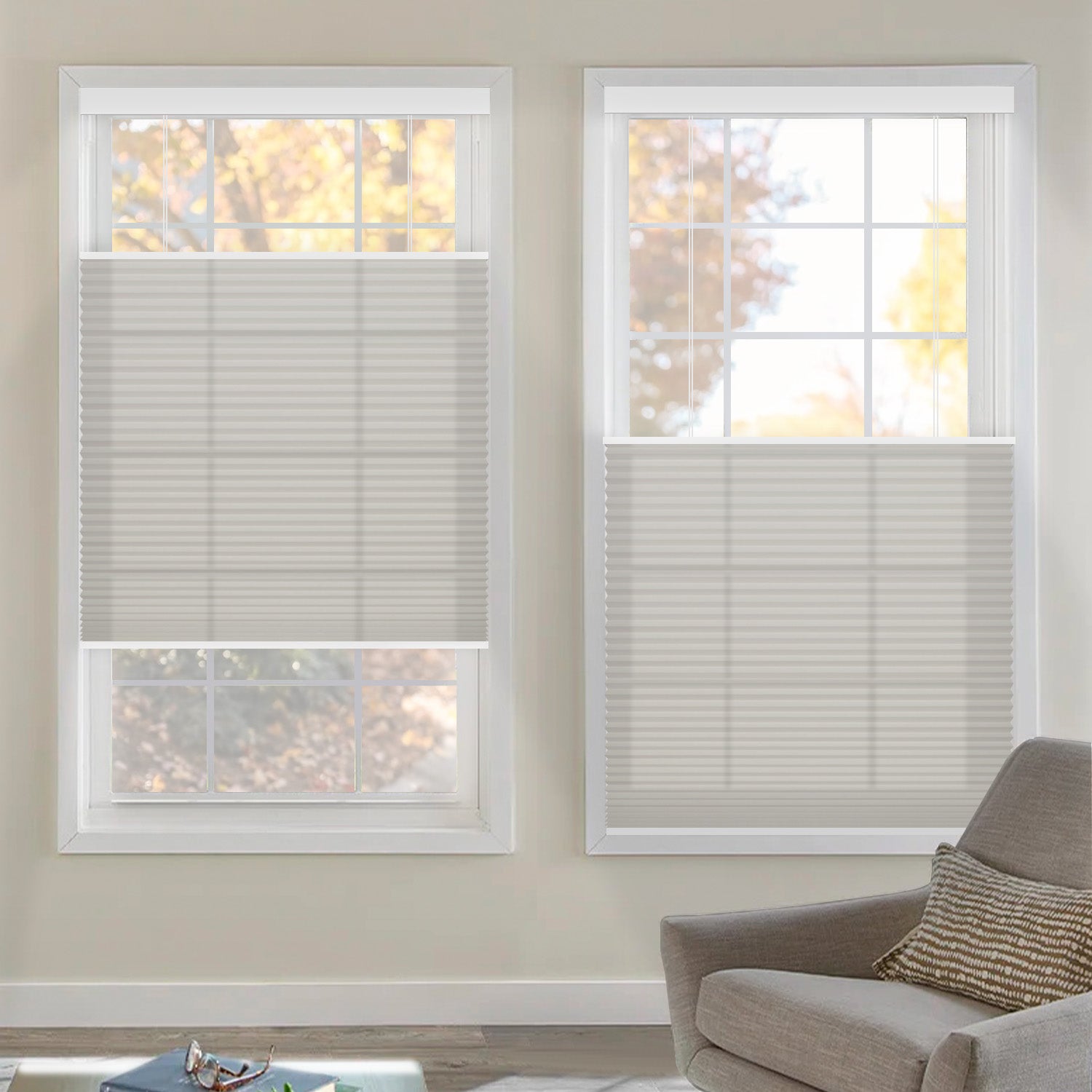 Top Down Bottom Up Light Filtering Cellular Shades | Kincmo