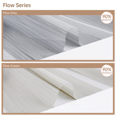 Kincmo Motorized Zebra Shades 90% Blackout - Flow