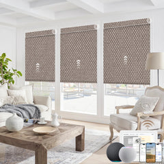 Kincmo Motorized Roller Shades 100% Blackout - Groove