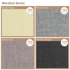 Kincmo Motorized Light Filtering Roller Shades 75% Blackout - Meridian