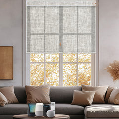 Kincmo Motorized Light Filtering Roller Shades 75% Blackout - Mist