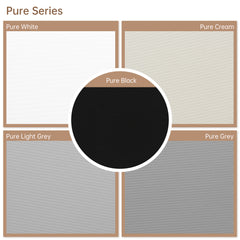 Kincmo Motorized Roller Shades 100% Blackout - Pure