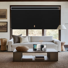 Kincmo Motorized Roller Shades 100% Blackout - Pure