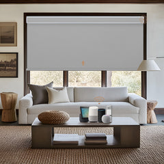 Kincmo Motorized Roller Shades 100% Blackout - Pure