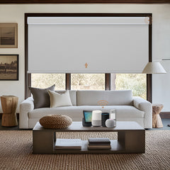 Kincmo Motorized Roller Shades 100% Blackout - Pure