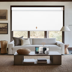 Kincmo Motorized Roller Shades 100% Blackout - Pure