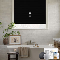 Kincmo Motorized Roller Shades 100% Blackout - WaterProof Vinyl