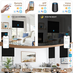 Kincmo 100% Blackout Motorized Roller Blinds - All Series