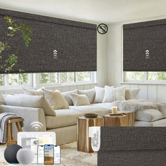 Kincmo No Drill Motorized Roller Shades 100% Blackout - Classic