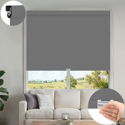 Kincmo No Drill Cordless UV Protection Solar Shades 0%/1%/3%/5% Openness