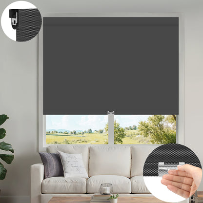 Kincmo No Drill Cordless UV Protection Solar Shades 0%/1%/3%/5% Openness