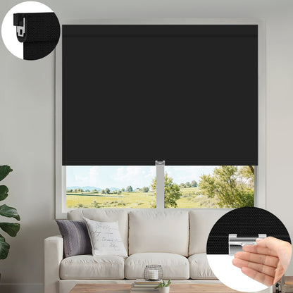 Kincmo No Drill Cordless UV Protection Solar Shades 0%/1%/3%/5% Openness