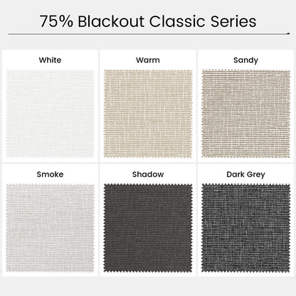 Kincmo Motorized Light Filtering Roller Shades 75% Blackout - Classic