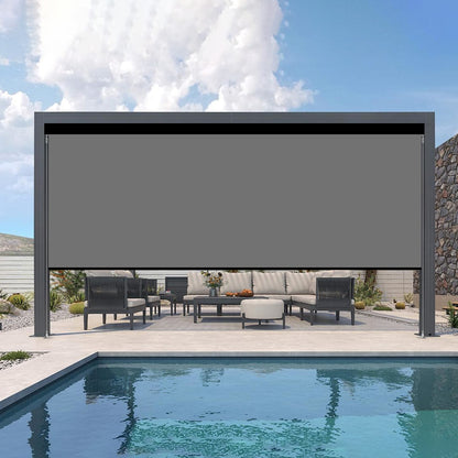 Kincmo Motorized Outdoor Shades 0%/1%/3%/5% Openness